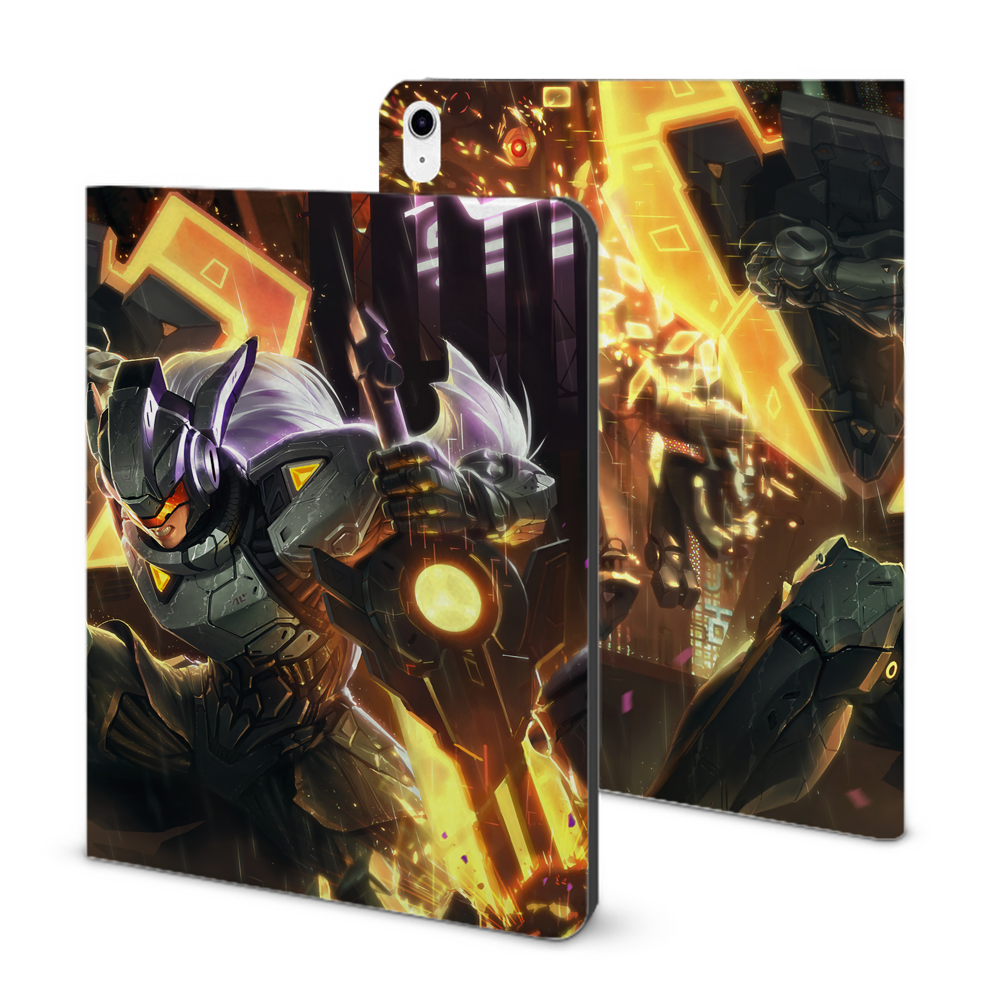 （画像用） リーグ・オブ・レジェンド League of Legends LOL IPad ケース ブック型 PUレザー TPU 耐衝撃 軽量 薄型 ペン収納なし 全面保護 IPad 各モデル対応
